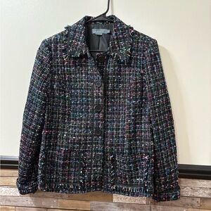 Koret Multicolor Tweed Blazer Size 14